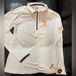 Tennessee Volunteers White Quarter-Zip Pullover